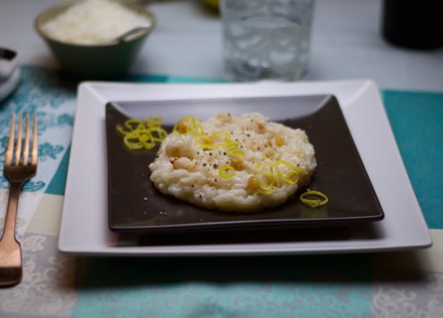 risotto antispreco alle croste di parmigiano